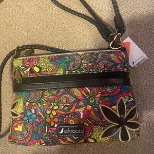 Never used retro multi colored small-medium sized purse sakaroots